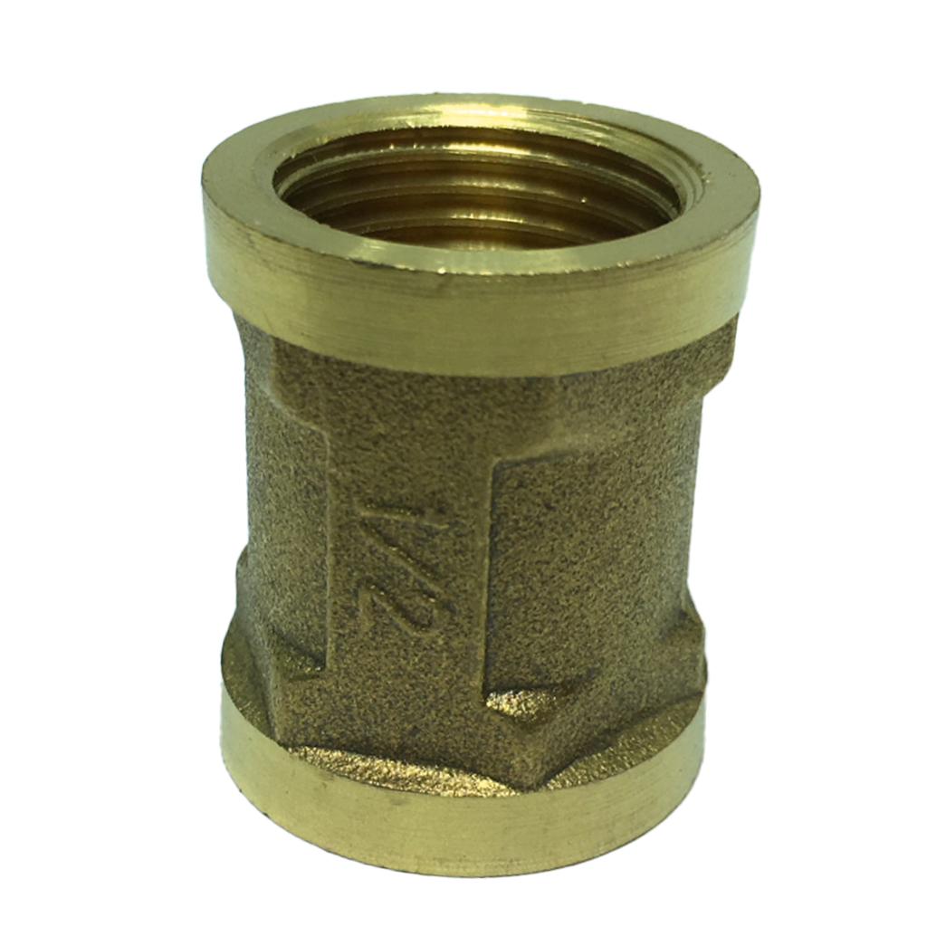 1 G1/2 Nữ x G1/2 Đồng hồ Nữ Ren Kết Nối Adapter Ống
