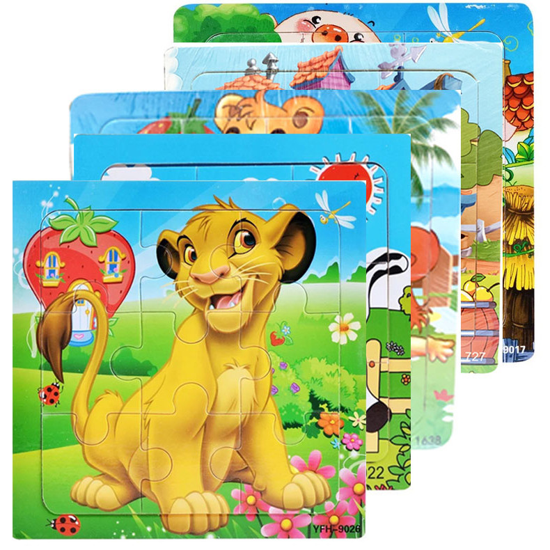 Bộ 5 con vật ghép hình logic thông minh cho bé