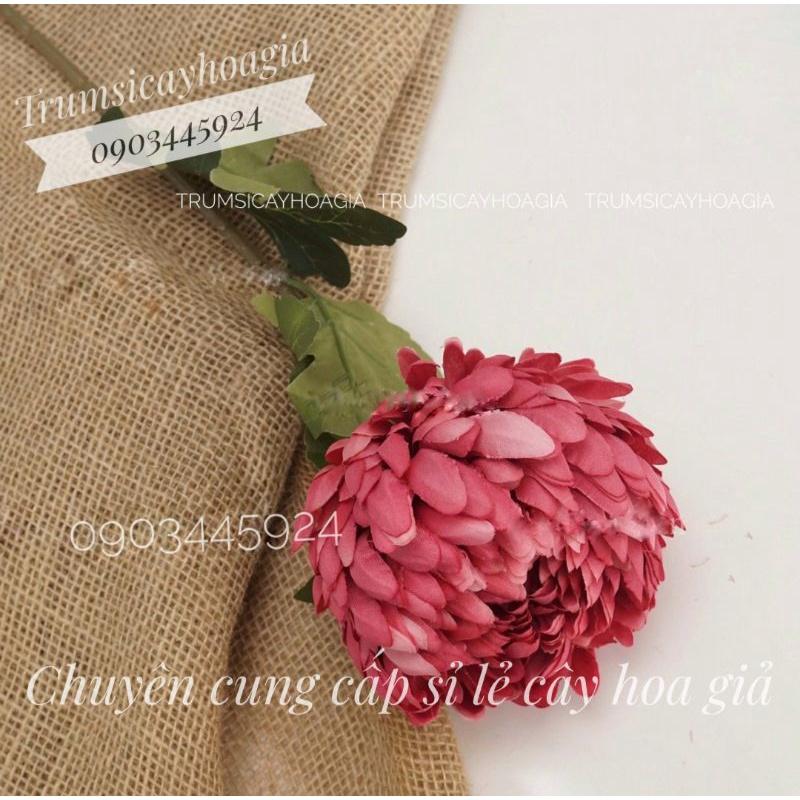 Cúc Phú Quý Đại Đoá cao cấp trang trí Decor- Hoa Giả Cao Cấp