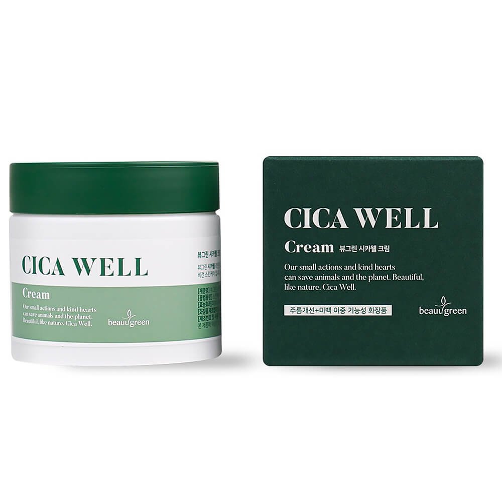 Kem dưỡng ẩm làm dịu da Beauugreen Cica Well Cream 50ml