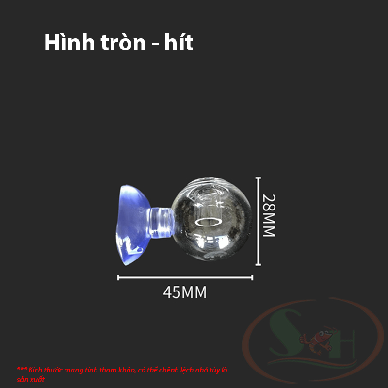 Dụng cụ test co2 thủy tinh kiểm tra theo dõi co2 drop checker bể thủy sinh