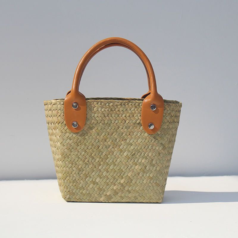 Túi nhỏ mây tre lá rơm dệt,túi xách tay nữ đan tay đi biển túi mini dệt thủ công handmade Giỏ đan lát wicker bags bamboo