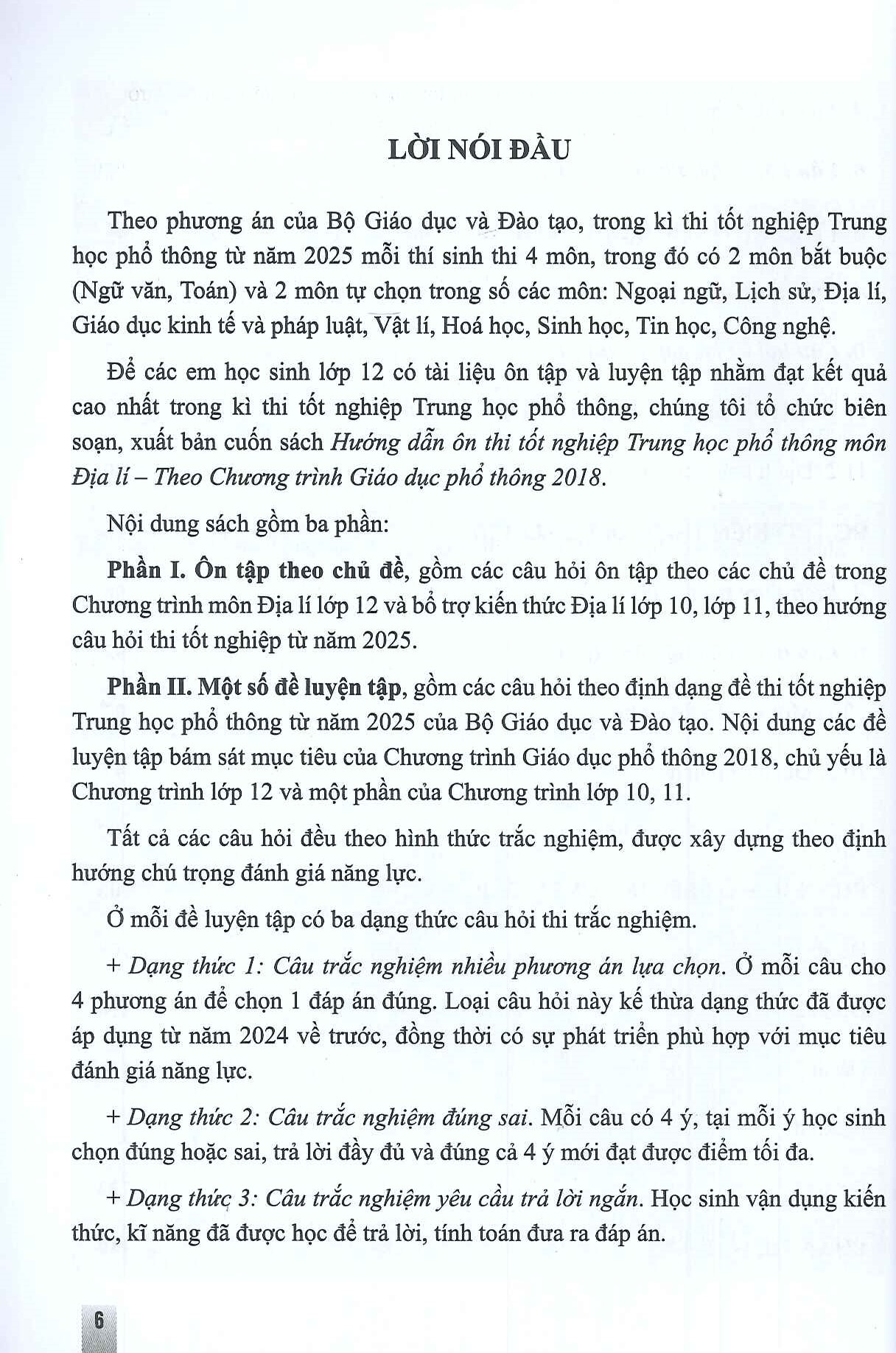 Hướng Dẫn Ôn Thi Tốt Nghiệp THPT Môn ĐỊA LÍ