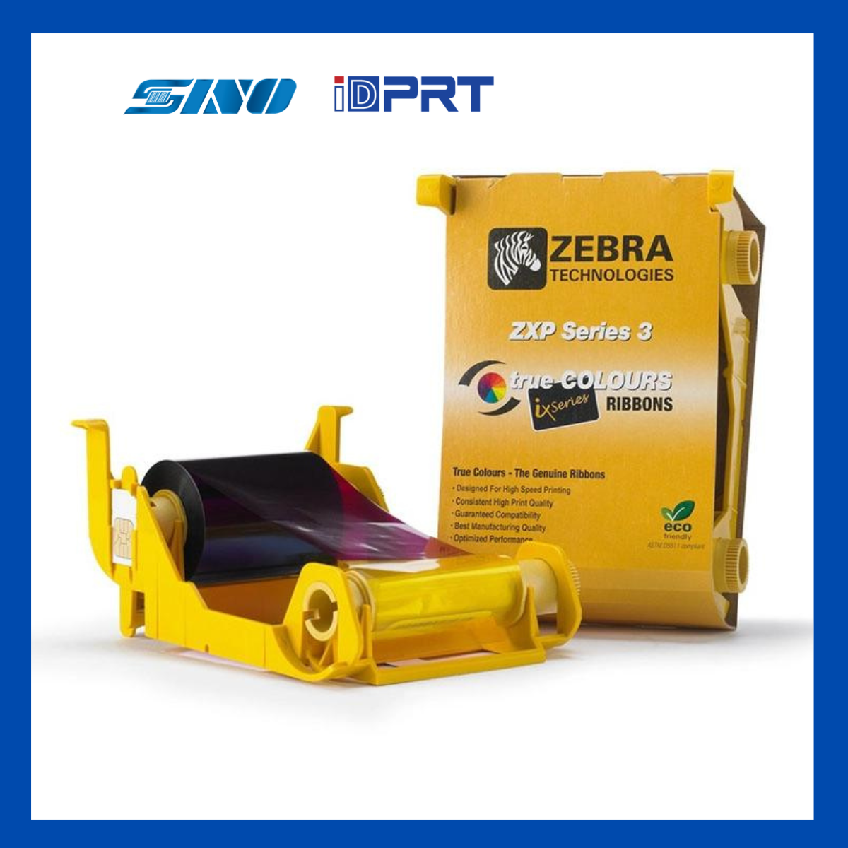 Mực in thẻ Zebra ZXP3 màu đen, 1000 Imgs - Hàng chính hãng