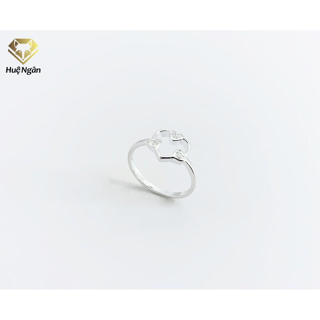 Nhẫn bạc Ý 925 Huệ Ngân - Tim Xinh RYR140074