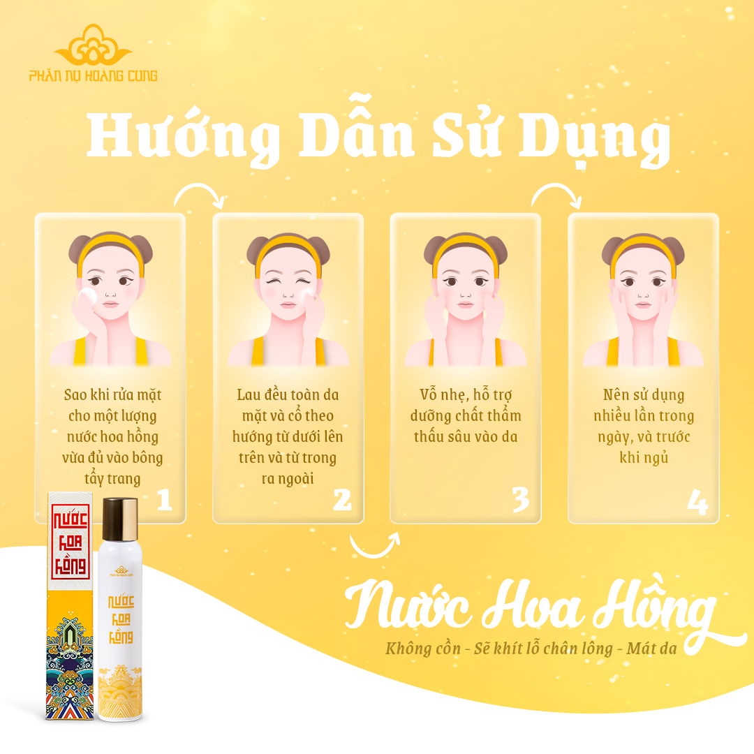 Nước hoa hồng Phấn Nụ Hoàng Cung