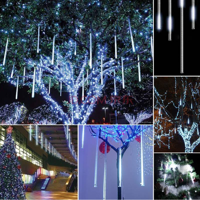 Đèn led sao băng đèn led giọt nước trang trí 8 ống