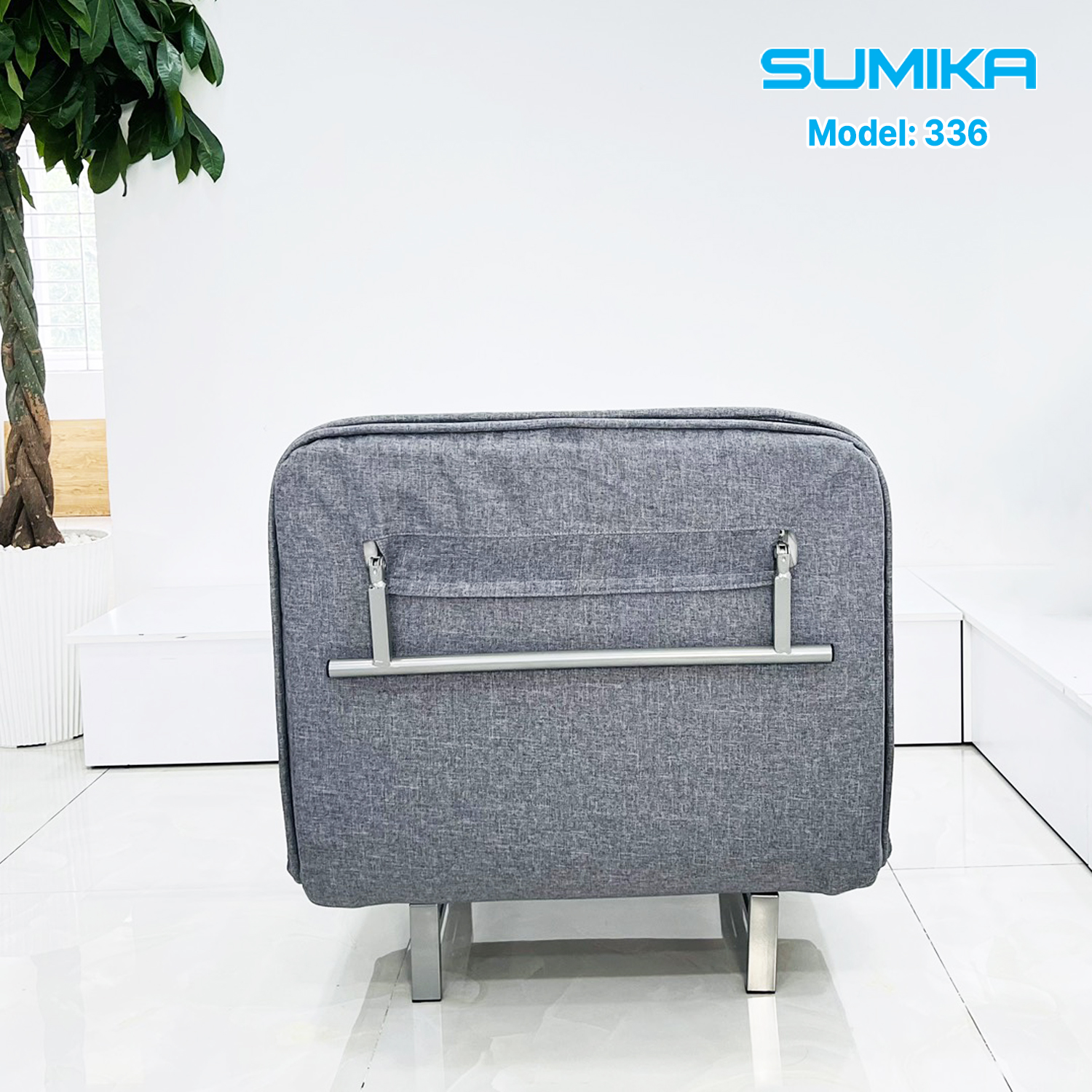 Ghế Sofa Giường thông minh gấp gọn SUMIKA 336, chiều rộng 80cm