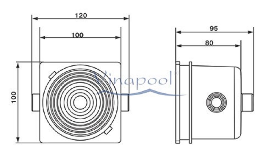 Hộp Đấu Nối Cáp Điện Hồ Bơi EM2823B Emaux