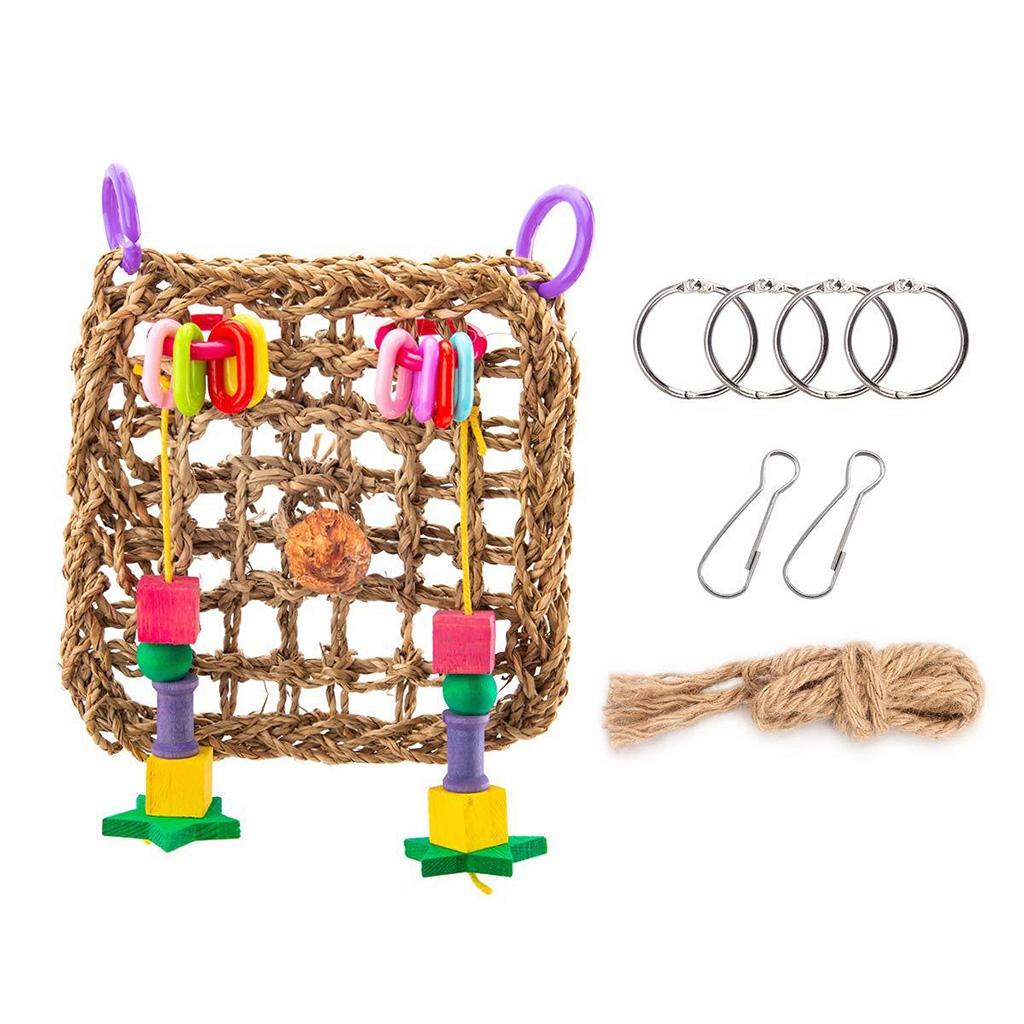 Cage Hanging Bed Hammock Birds Chew Swing Toys for Bird Parrot Pet Budgie