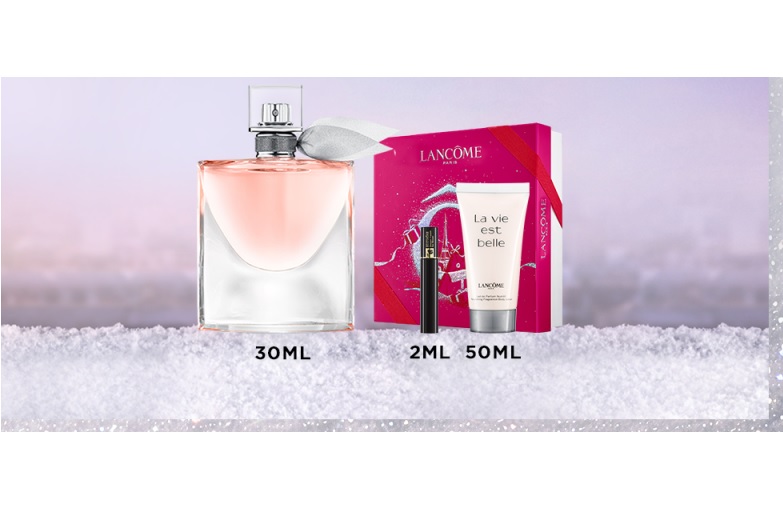 Giftset nước hoa Lancome La Vie Est Belle 30ml &amp; Sữa Dưỡng Thể Lancome 50ml &amp; Mascara Hypnose 2ml ( Phiên bản Giới hạn )