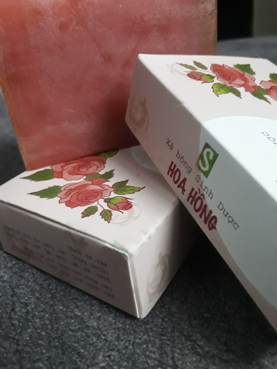 Xà Bông Sinh Dược Hoa Hồng Chiết Xuất Từ 100% Thiên Nhiên Dưỡng Trắng Da, Thư Giãn, Giảm Mụn, Giảm V Nang Lông