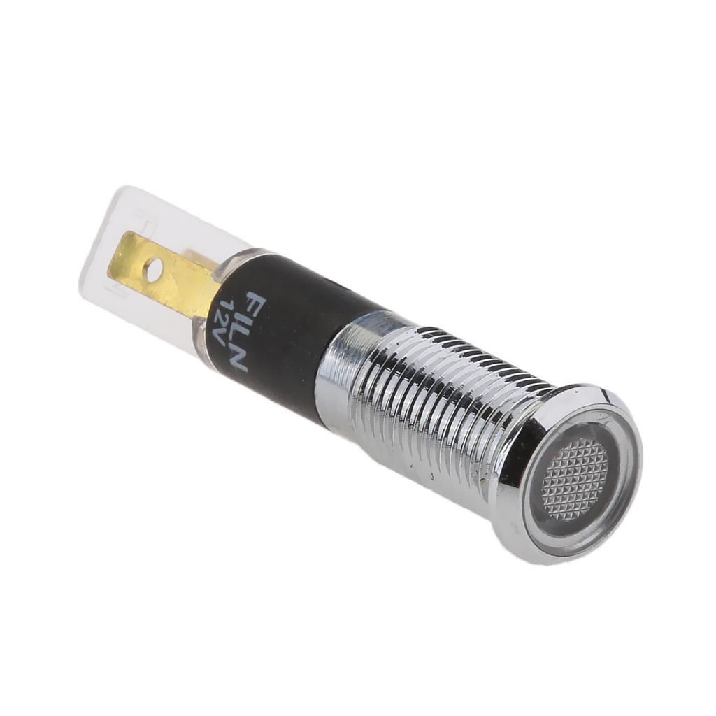 2-8pack White 8mm Car Boat Truck Dash LED Indicator Signal Lamp Light Bulb