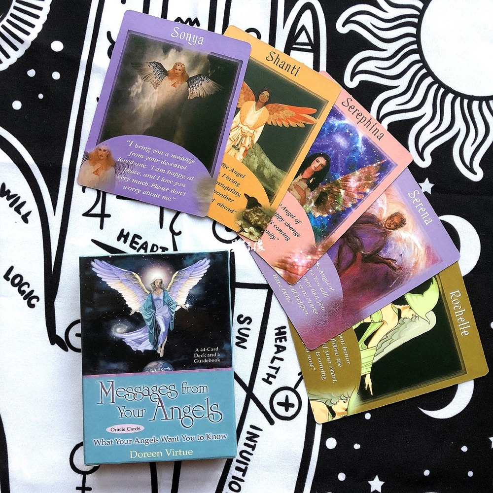 Bài Oracle Messages From Your Angels 44 Lá Bài Tặng File Tiếng Anh Và Đá Thanh Tẩy