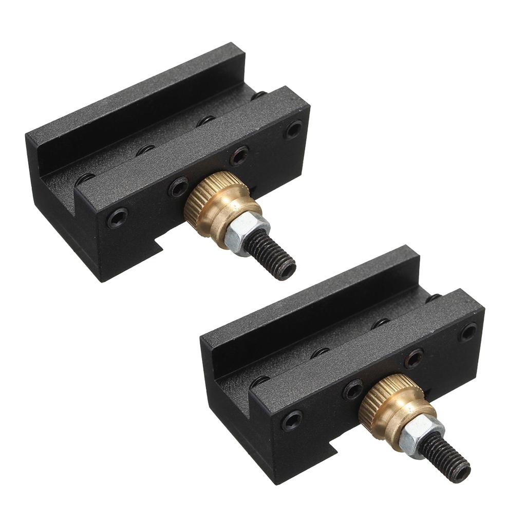 2 chiếc CNC 1/4 "-1/2" Mini Tiện Thay Đổi Nhanh Bài Đối Mặt Với Xay Dụng Cụ
