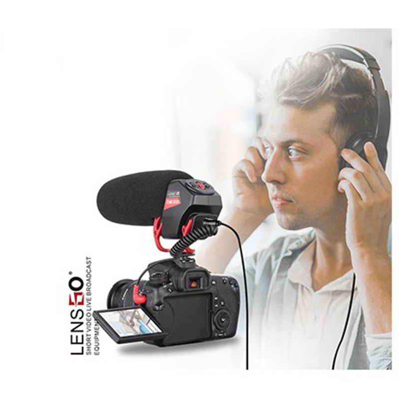 Lensgo LYM-DM30 - Microphone Shotgun Hướng Thu Super- Cardioid Cho Máy Ảnh - Hàng Chính Hãng