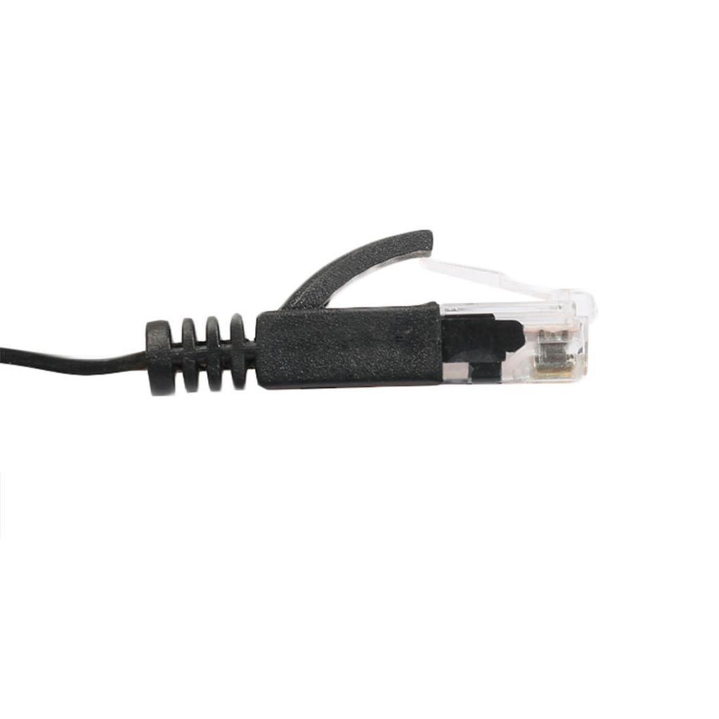 FLAT Ethernet Network LAN Patch Cable RJ45 for PS3// Black 2 Meters