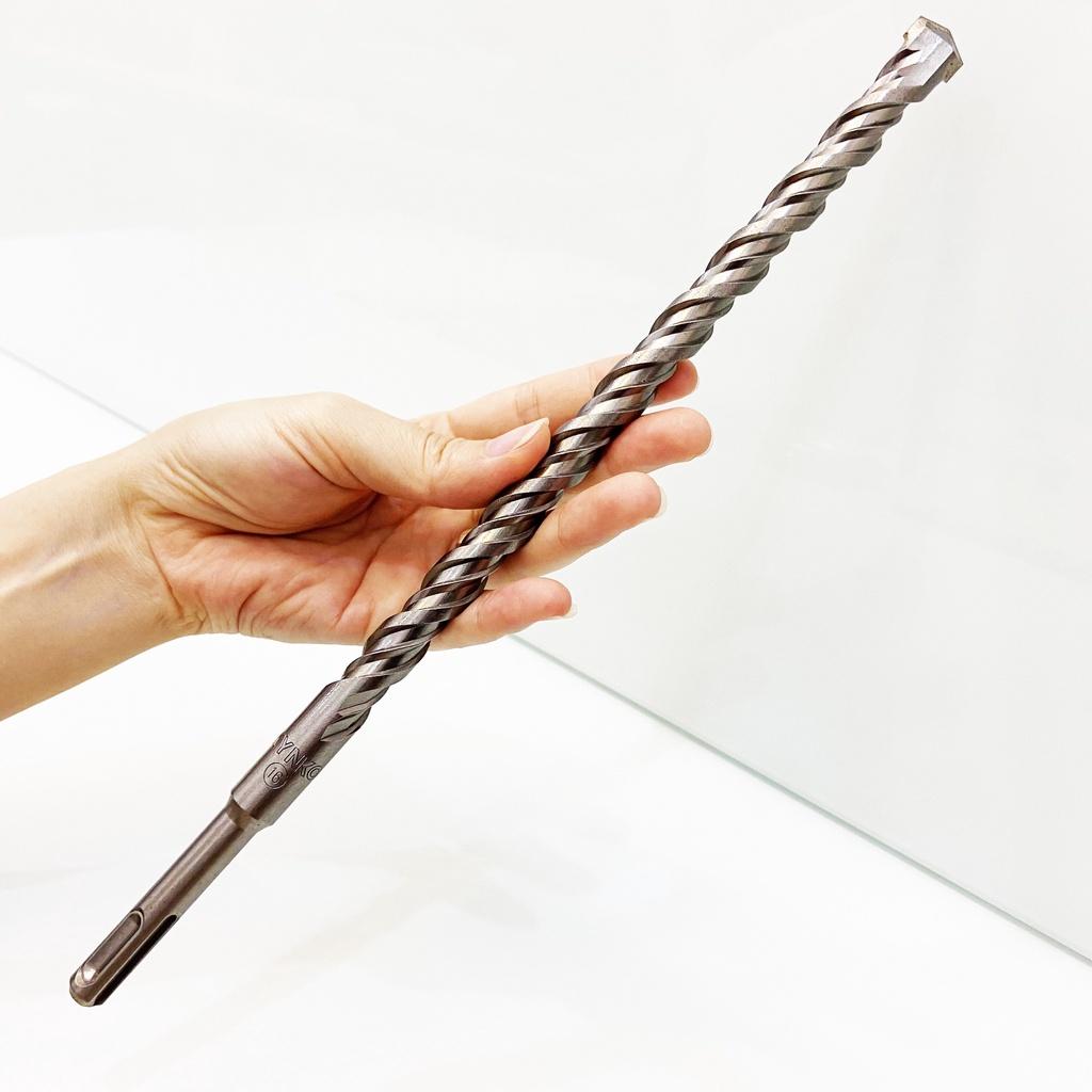 MŨI KHOAN BÊ TÔNG SDS ĐƯỜNG KÍNH PHI Ø 16 DÀI 310MM XUYÊN TƯỜNG ĐẦU DẸT KYNKO MKBTXT-16310