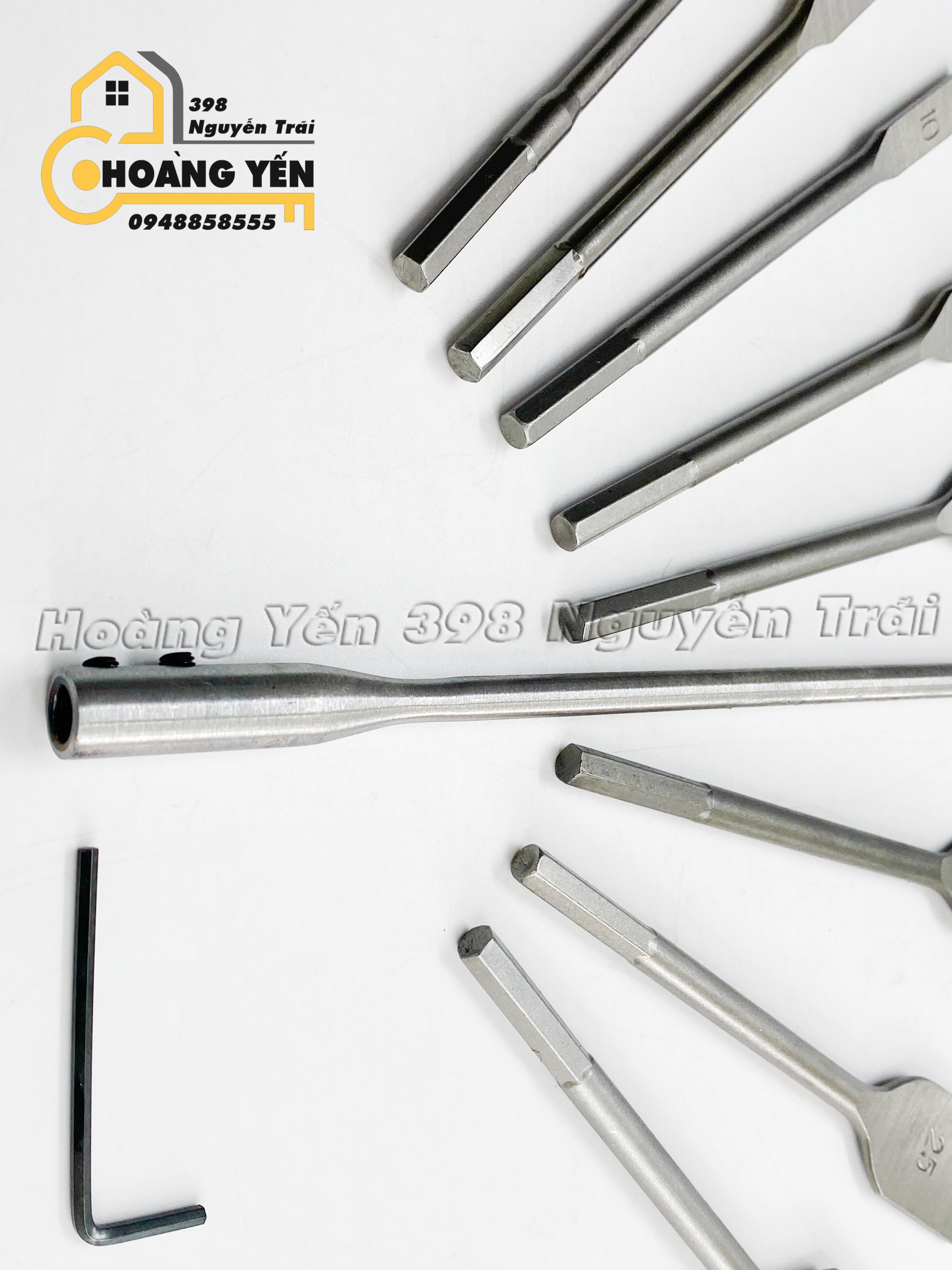 Bộ 8 mũi khoan khoét gỗ đuôi cá Ze Yang kích thước 6-32mm, bộ mũi khoan khoét lỗ gỗ