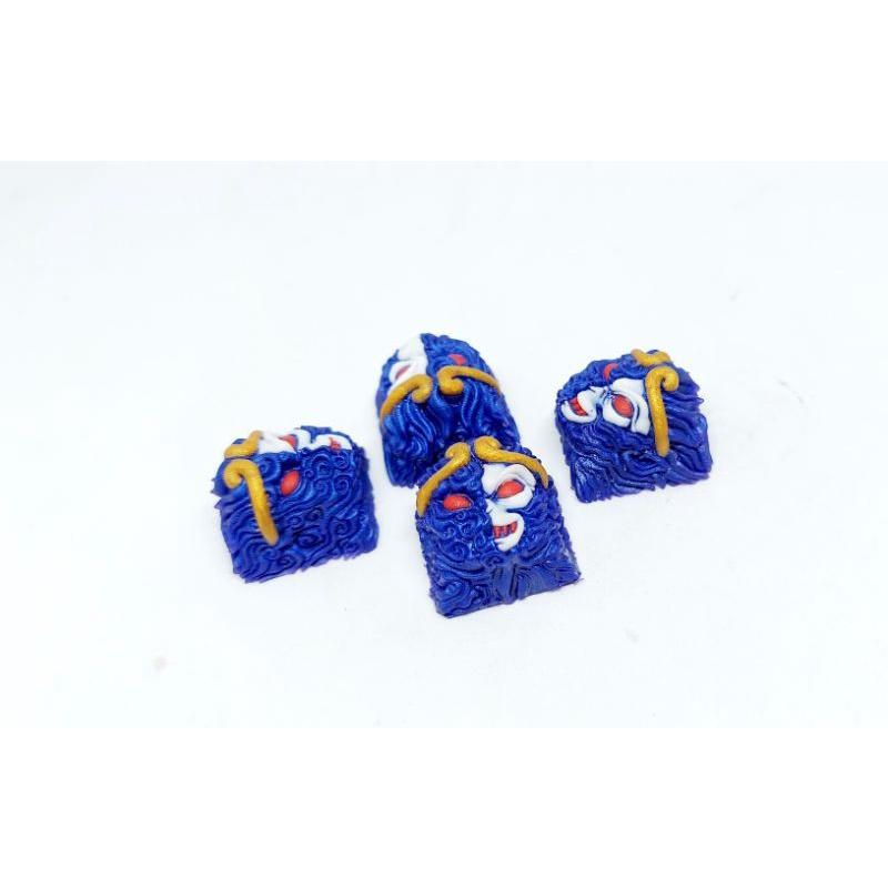 Keycap resin Wukong (Ngộ Không) clone tone tím đen trang trí bàn phím cơ