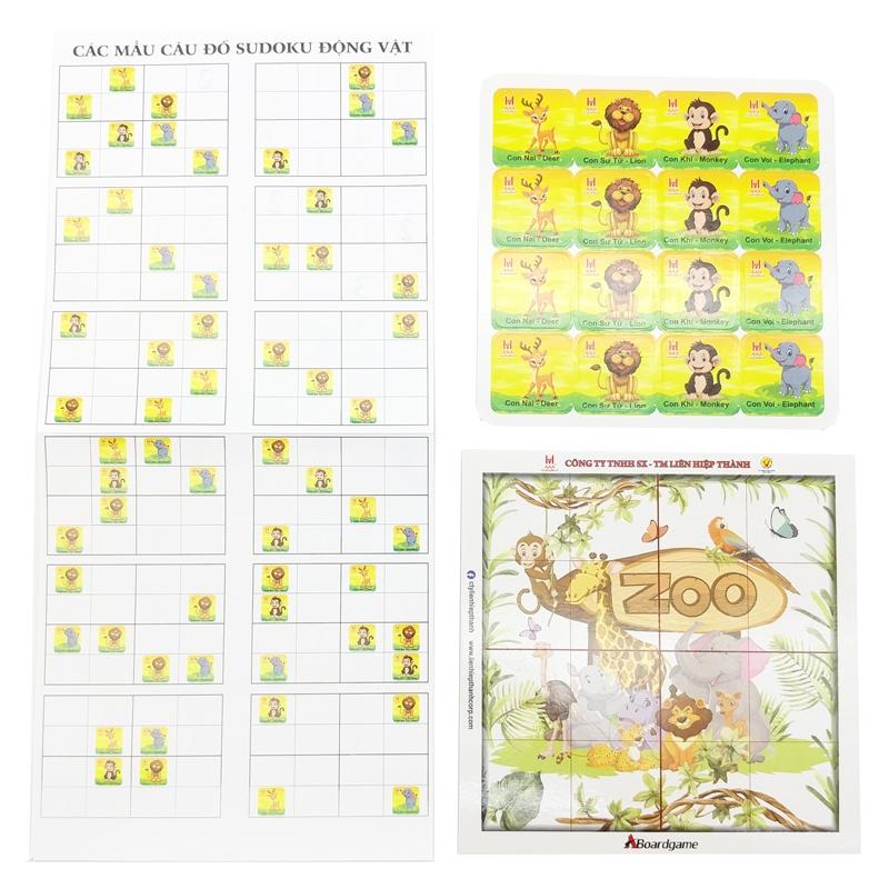 Trò Chơi Sudoku Puzzle 2 Trong 1 LHT - Động Vật