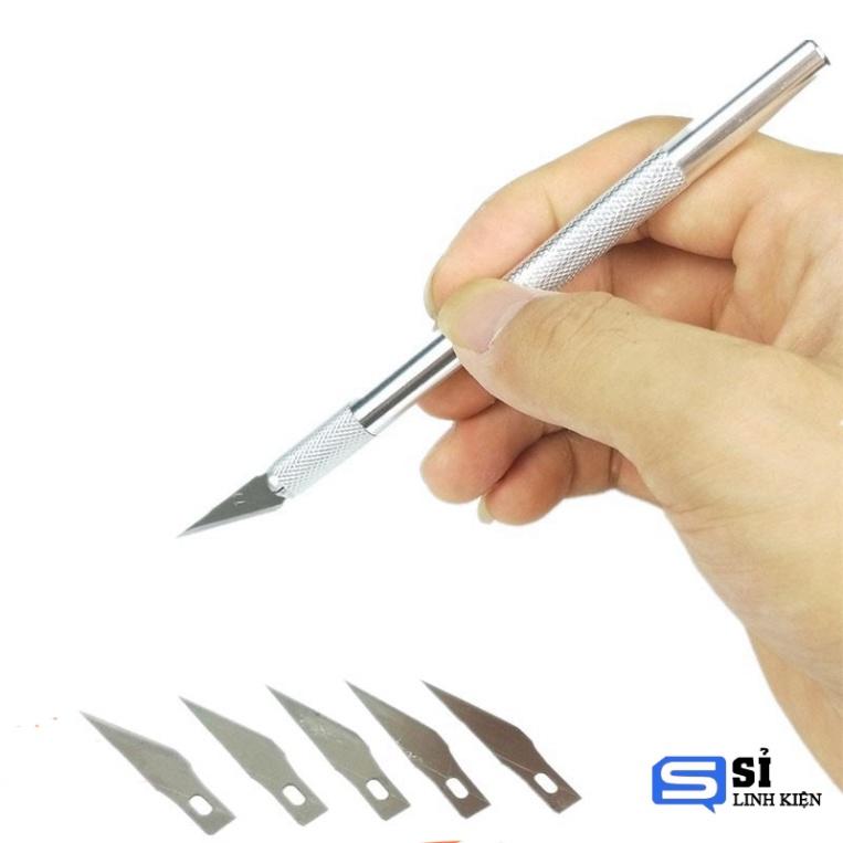 Dao khắc đa chức năng trổ chạm trổ kèm 6 lưỡi dao và cán cầm
