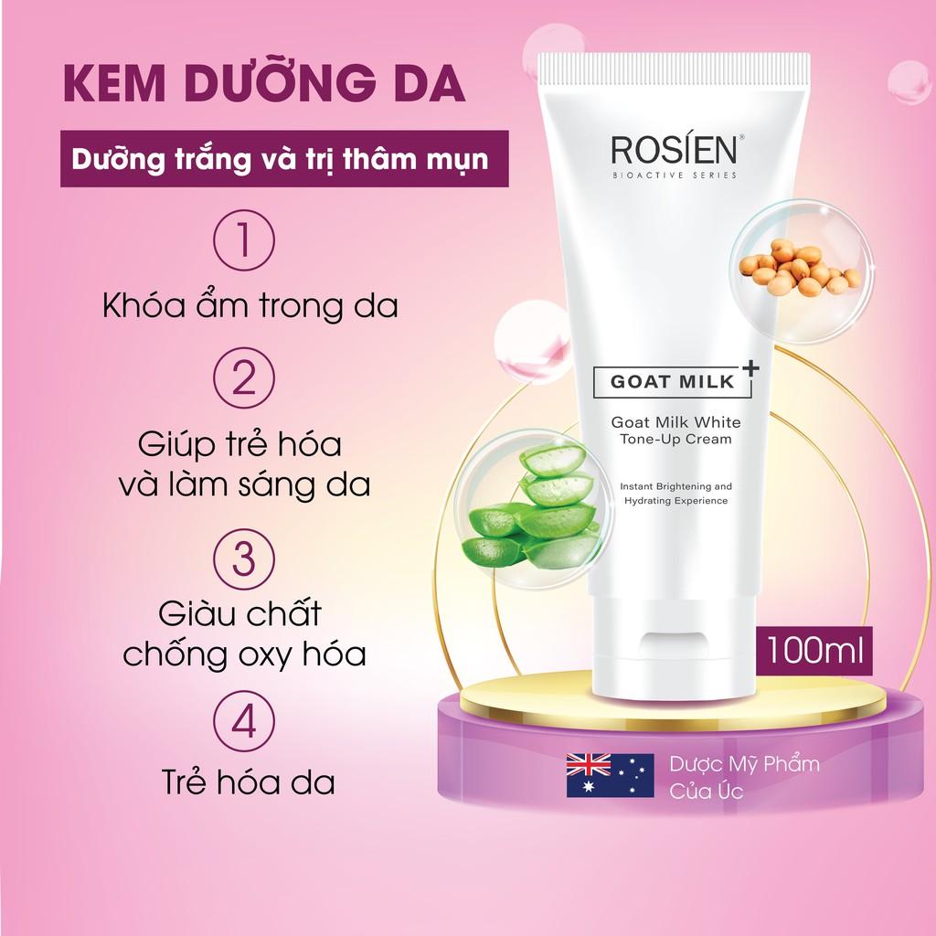 Kem Dưỡng Da Trắng Sáng Rosien Goat Milk White Tone - Up Cream 100ml