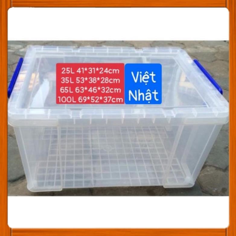 THÙNG NHỰA CHỮ NHẬT GIẢ MỸ VIỆT NHẬT CÁC CỠ 25L/35L