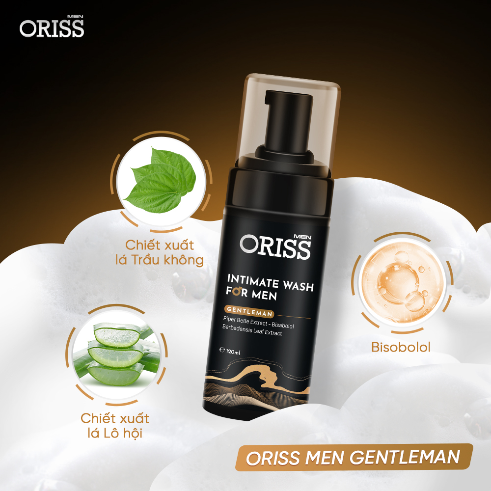 Dung Dịch Vệ Sinh Dạng Bọt Chuyên Dành Cho Nam Oriss Men Gentlemen - 120ml/chai