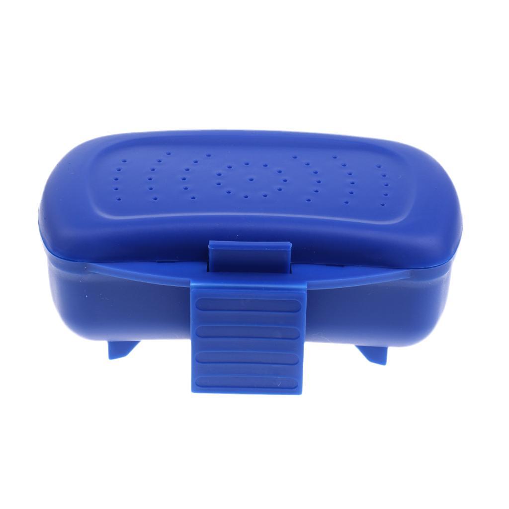 New Design Portable Earthworm Worm Bait Lure Flies Fishing Tackle Box Plastic Waist Storage Box