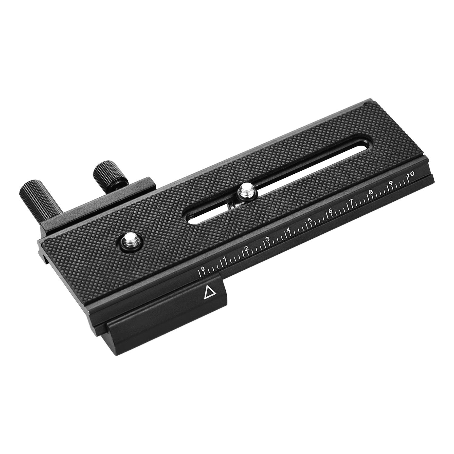 Tấm QR Hợp kim nhôm với Núm điều chỉnh Vít 1/4 inch Kép cho Máy quay Máy ảnh DSLR