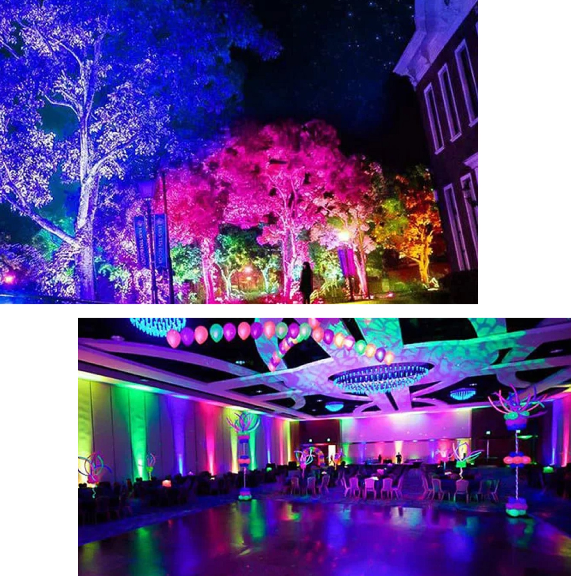 Đèn Led pha đổi nhiều màu RGB 50w 220v kèm điều khiển hắt tường rọi cây kín nước chống mưa trang trí ngoài trời Posson LF-50RGB