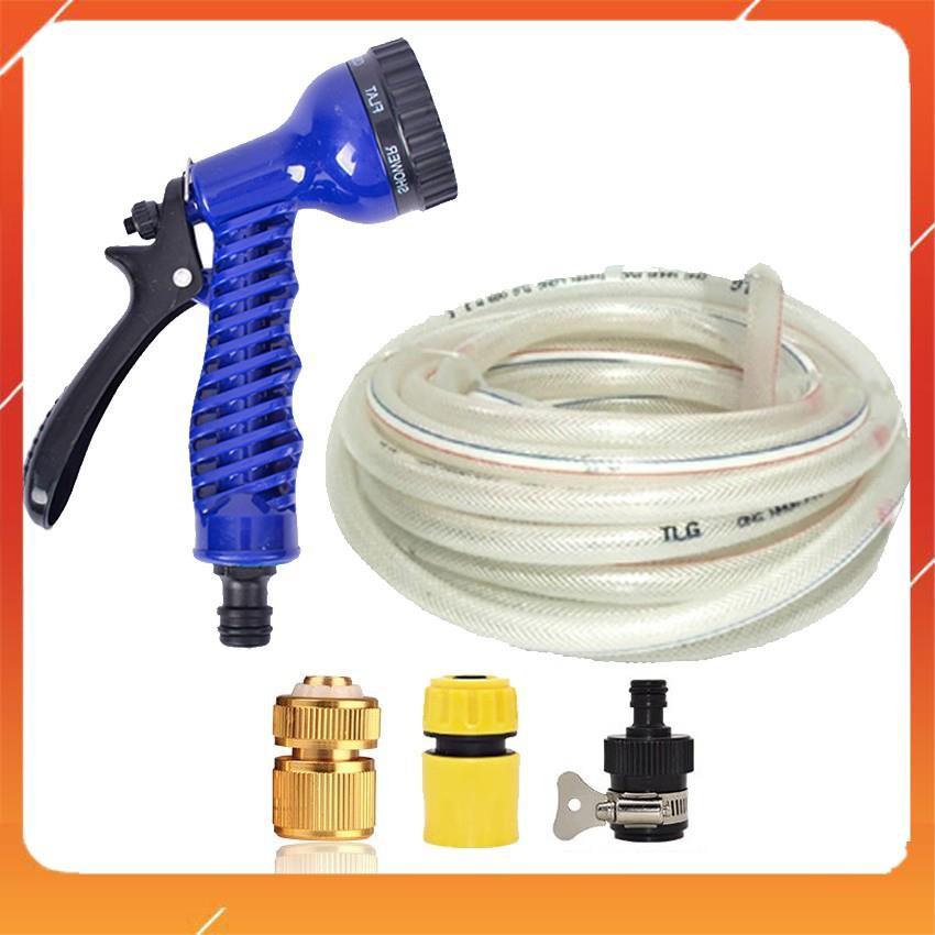 Bộ dây vòi xịt rửa xe, tưới cây, dọn dẹp nhà cửa 3-5m  206843