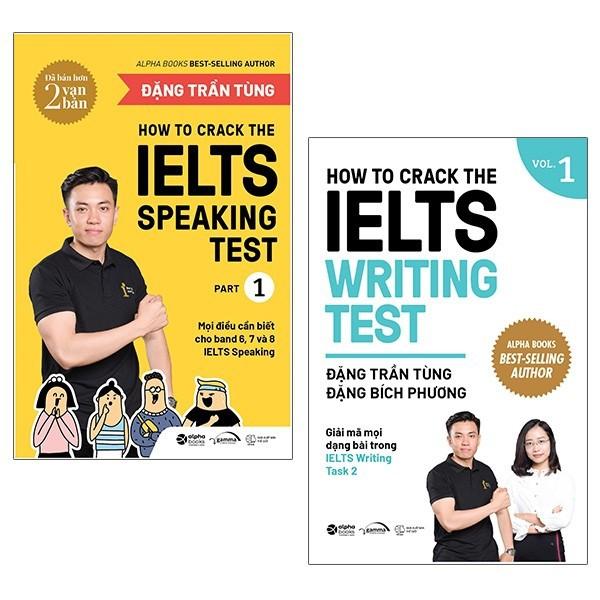 Sách Combo How To Crack The Ielts Speaking + Writing Test - Vol1 (Bộ 2 Cuốn) - Alphabooks - BẢN QUYỀN