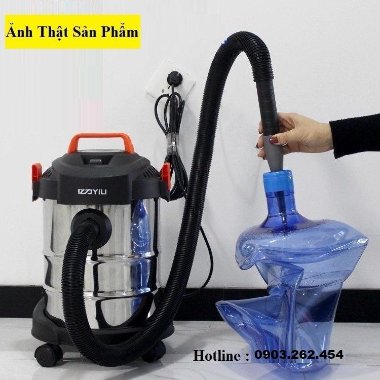 Máy hút thổi bụi công nghiệp YILI, hút khô, ướt, thổi, công suất 1200w, dung tích 12l - Kèm video và ảnh thật