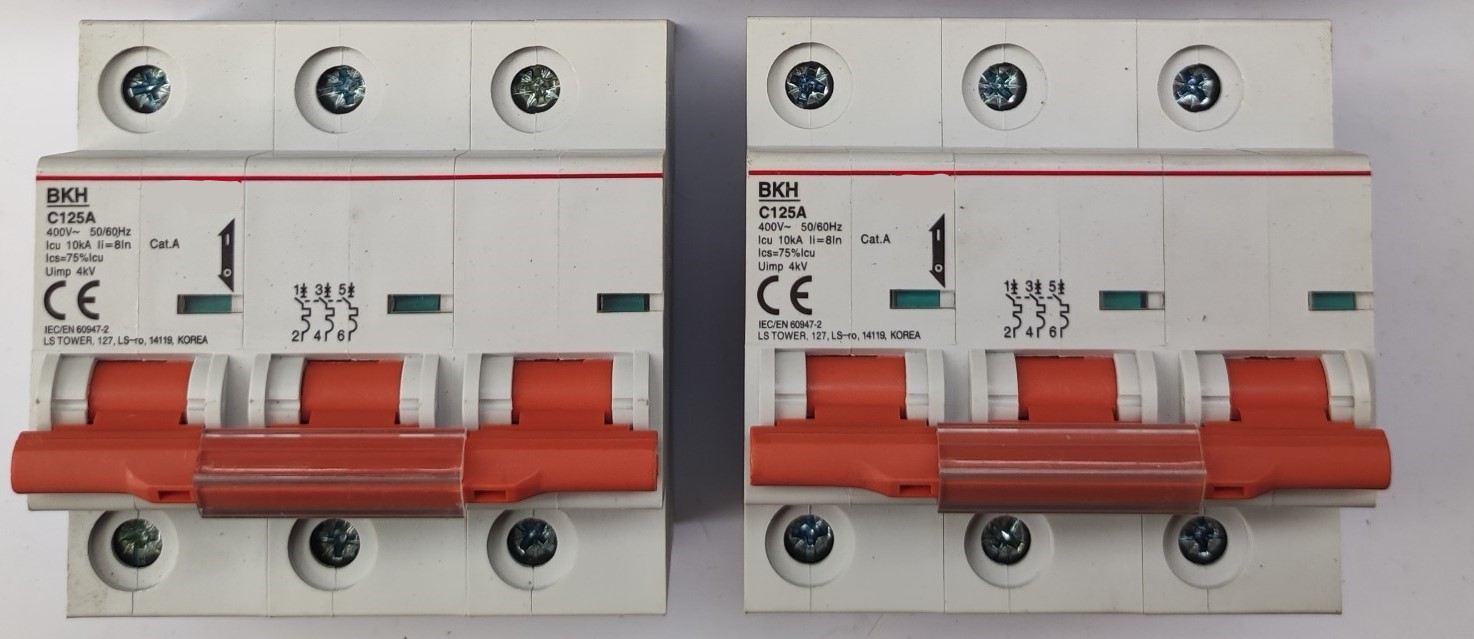 Cầu dao, Aptomat đóng ngắt 3 pha 3P 400V 125A