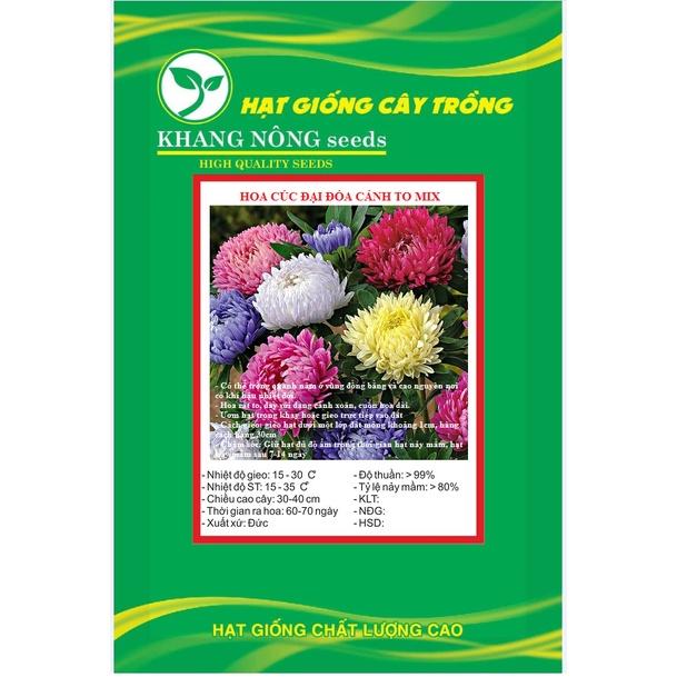 Hạt Giống Hoa Cúc Đại Đóa Cánh To Mix Màu KNS3576 - Gói 50 hạt