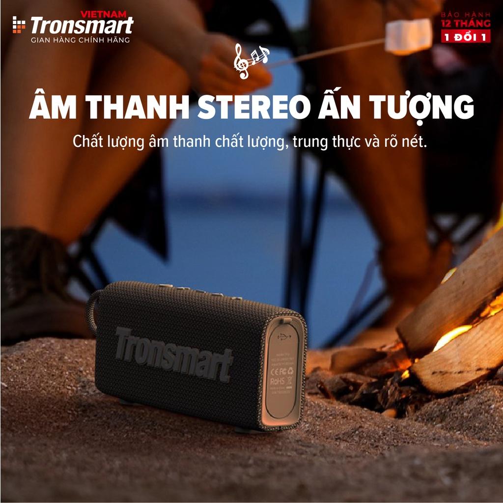 Loa Bluetooth Tronsmart Trip Chống nước IPX7 Thời lượng pin 20 giờ, tích hợp Micro - Hàng chính hãng