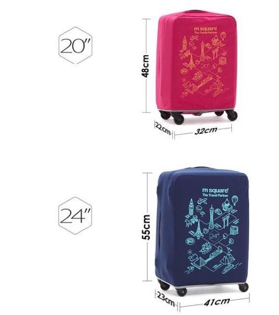 Túi bọc vali Msquare size 20, 24 và 28