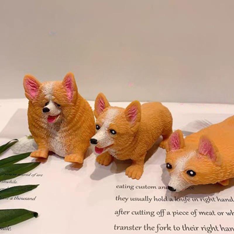 Chó Corgi, Chó Nhật Bóp Xả Stress/ Đồ Chơi Squishy Giá Rẻ Giảm Căng Thẳng Chất Lượng Đảm Bảo