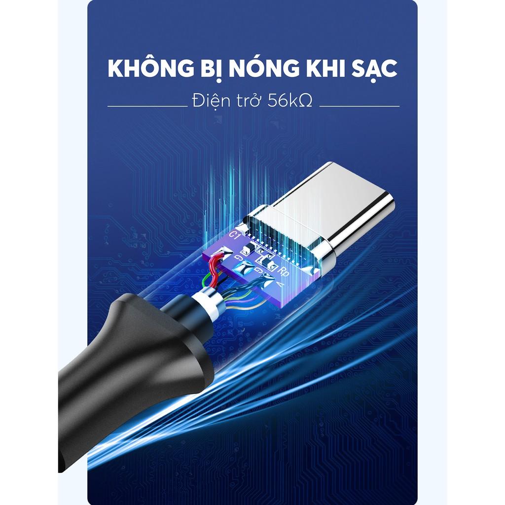 Dây cáp sạc và truyền dữ liệu tốc độ nhanh USB 3.0 sang USB type C, dòng 3A, dài 0.5-2m UGREEN U0S184 - Hàng chính hãng