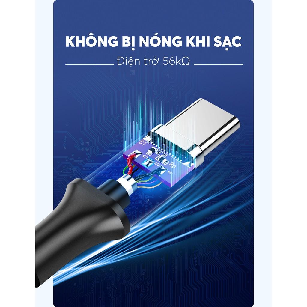 Dây cáp sạc và truyền dữ liệu tốc độ nhanh USB 3.0 sang USB type C, dòng 3A, dài 0.5-2m UGREEN U0S184  - Hàng chính hãng