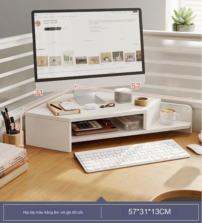 Bàn Kê Màn Hình Máy Tính Đặt Góc Bàn Giúp Ngồi Làm Việc Đúng Tư Thế Computer Conner Desk