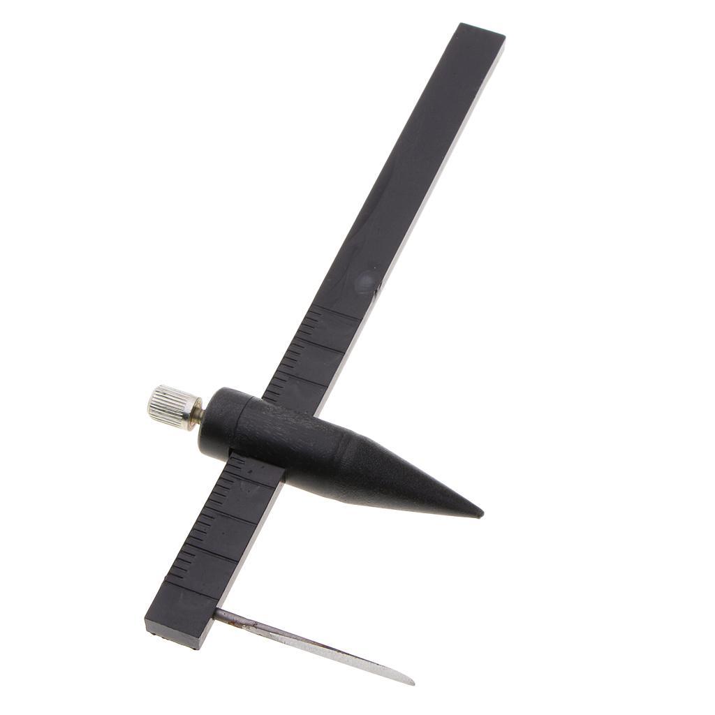 Clay Pottery Ceramic Compass Circle Cutter Measuring Ruler Caliper Black