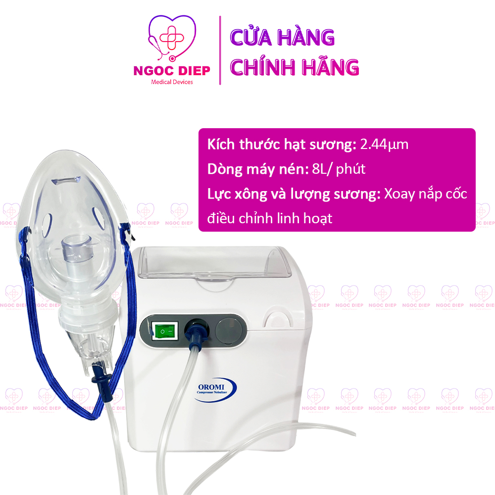 Máy xông khí dung OROMI JLN-2307AS - Xông mũi họng - Hàng chính hãng