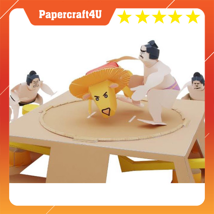 Mô hình giấy Game Sumo Wrestling Game