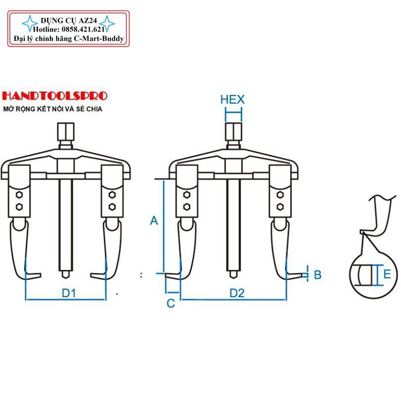 Cảo tăng đơ 4# B0045-04 C-MART