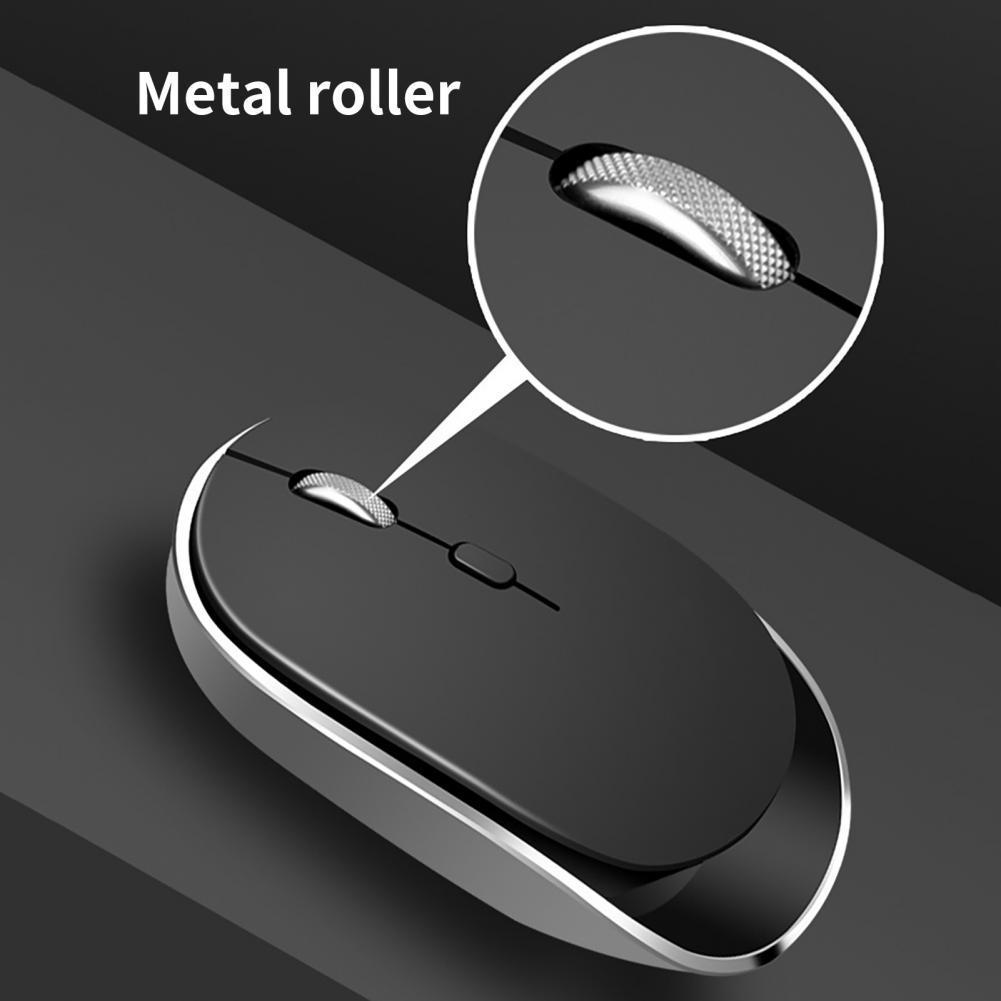 Chuột Máy Tính Thông Minh Công Thái PC Bluetooth 2.4G-Tương Thích Cắm Chơi PC Cho Chuột Laptop Không Dây