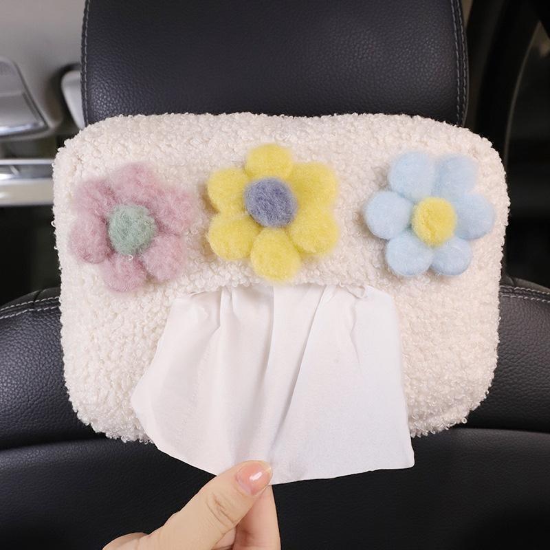 Hộp Đựng Khăn Giấy Bằng Lông Cừu Lông Cừu Hình Thỏ Hoạt Hình Dễ Thương
