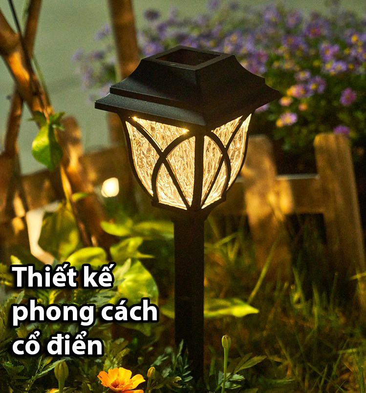 Đèn Trang Trí Năng Lượng Mặt Trời Cắm Đất, Trang Trí Quán Ăn, Quán Cà Phê, Nơi Công Cộng - DA3031